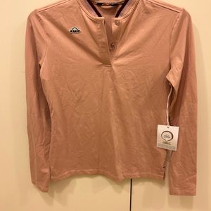 Radmor Olivia  Long Sleeve Pink Jersey TAILORED PIMAFORMANCE Top Shirt